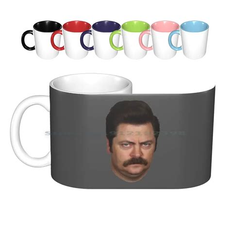 Ron Swanson Mustache Cup