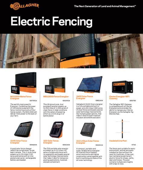 Gallagher electric fence charger models | Gallagher Electric Fencing from Valley Farm Supply