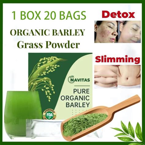 Pcs Boxnavitas Barley Grass Powder Original Pure Organic