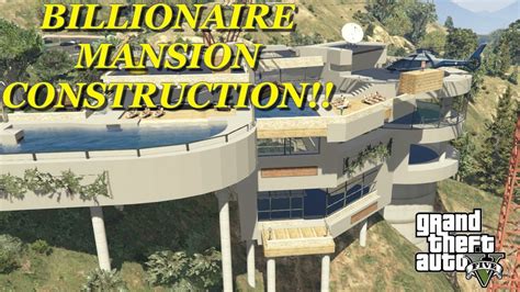 Billionaires Mansion Construction Mod Tour Gta 5 Mods Youtube