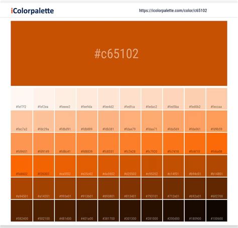 Dark Orange information | Hex | Rgb | Pantone | Paint color palettes ...