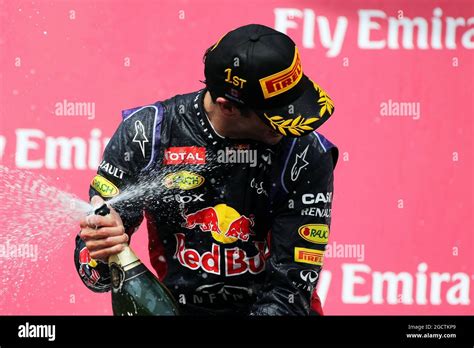 Race Winner Daniel Ricciardo Aus Red Bull Racing Celebrates With The