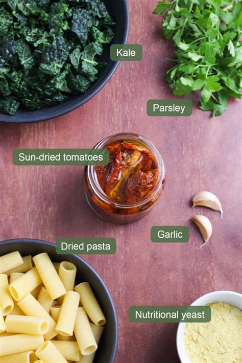 Sun Dried Tomato Pasta With Kale Dairy Free The Pesky Vegan