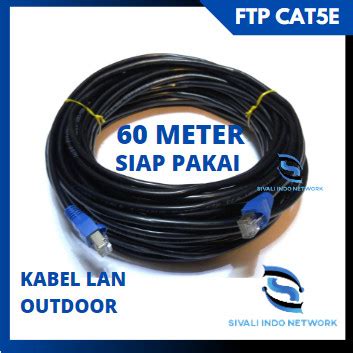 Promo 60 METER SPECTRA KABEL LAN FTP CAT5E OUTDOOR BLACK SIAP PAKAI