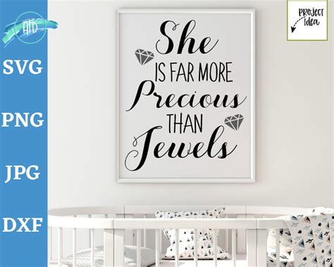 She Is Far More Precious Than Jewels Svg Proverbs 31 Svg She Etsy Uk