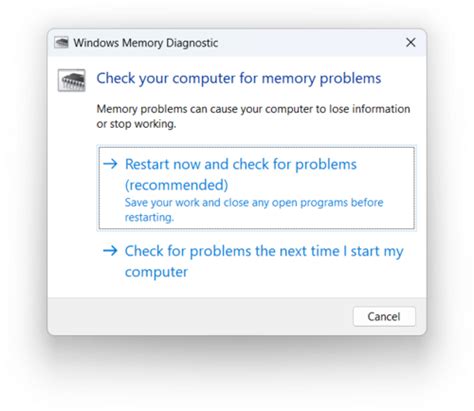 Windows Memory Diagnostic Betawiki