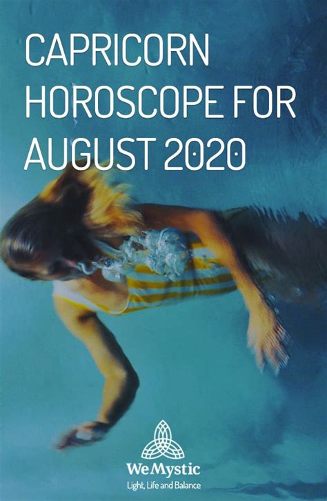 Capricorn Horoscope For August 2021 WeMystic Aquarius Horoscope