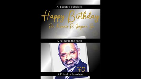 PSAJ Pays Tribute To Rev Dr Ronnie D Joyner Sr S 70th Birthday