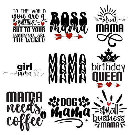 Premium Vector Mom Svg Bundle