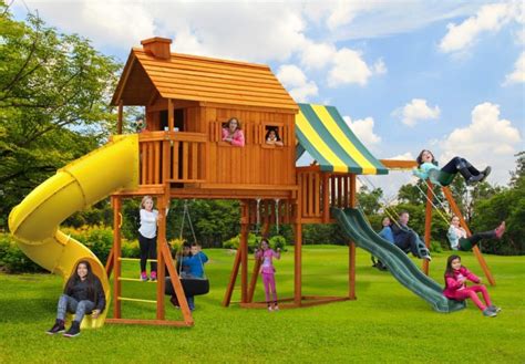 Eastern Jungle Gym Fantasy Tree House Series Custom Wooden Playscapes