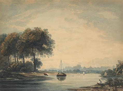 Bonhams John Varley Ows London 1778 1842 The Thames At Windsor