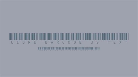 Libre Barcode 39 font | free download for WEB