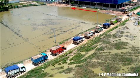 New Action Village Road Connecting By Dozer Komatsu D P Truck Ton