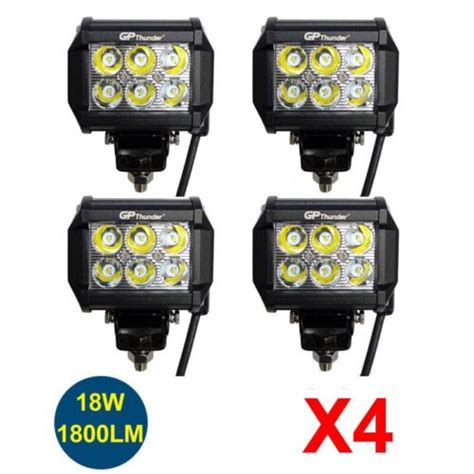 Pcs Inch W Led Work Light Bar Driving Spot Beam Suv Atv Lamps Gp