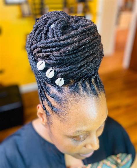 Pin By Freeform Thoughts On Natural Hair Locs Hairstyles Short Locs