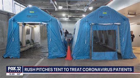 Rush pitches isolation tent to treat coronavirus patients | FOX 32 Chicago