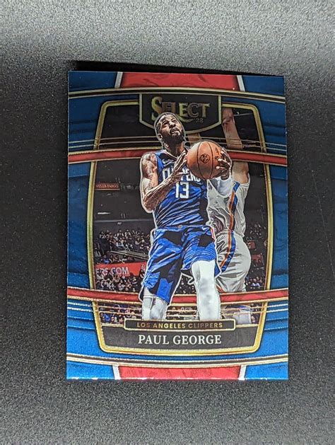 2021 Panini Select Paul George Blue Concourse 14 Los Angeles Clippers