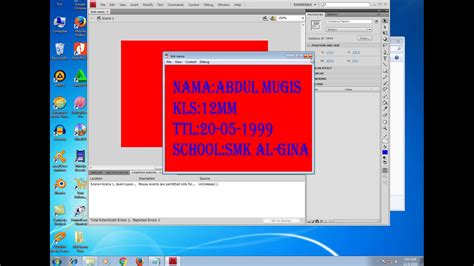 Membuat Tombol Adobe Flash Oleh Mugis Youtube