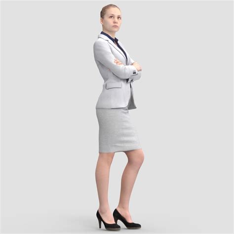 Rebecca Business Standing Modelo Humano 3d Modelo 3d 39 3ds Fbx Obj Max Free3d