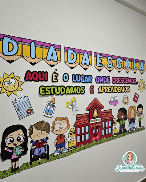 Painel Dia Da Escola Psicopedagoga Kamilla Stati