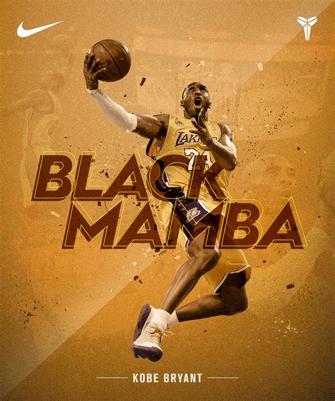 Poster Kobe Black Mamba Bryant On Behance