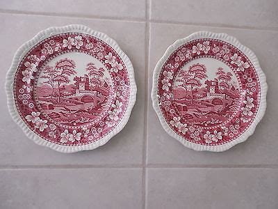 Copeland Spode Pink Tower Dinner Plates Set Of 2 Antique Price