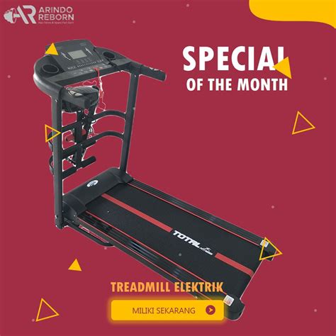 Jual Jual Treadmill Elektrik Total Fitness TL 618 COD Jogja Purworjo