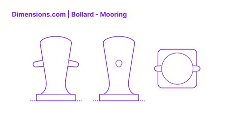 Bollard Mooring Dimensions Drawings Dimensions