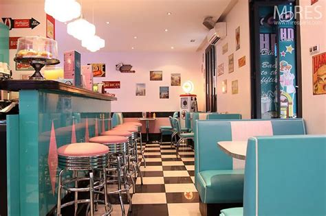 Modern Reproduction Malt Shop Retro Diner Vintage Diner Retro Room