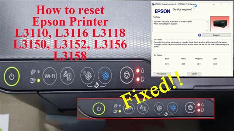 How To Reset EPSON L3110 L3116 L3118 L3150 L3152 L3156 L3158 Epson