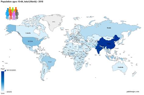 Poblacion Entre Y Anos De Edad Total En Mundo Mapa