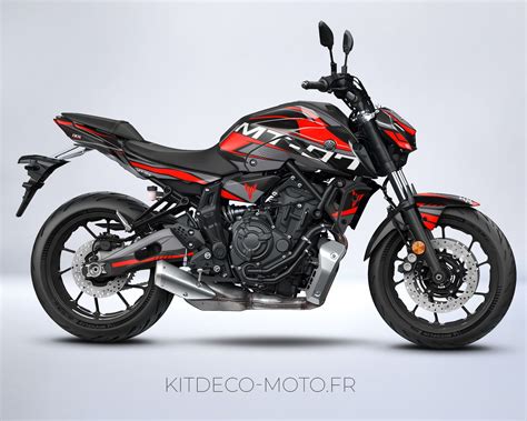 Kit déco Yamaha MT 07 Factory Rouge Boutique Kit Déco Moto