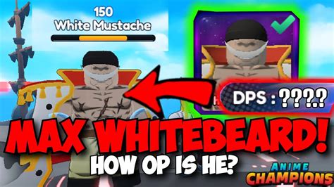 I Maxxed Whitebeard The New Best Cosmic In Anime Champions Insanely