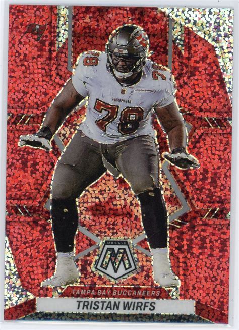 Panini Mosaic Tristan Wirfs Mosaic Red Sparkle Mcp