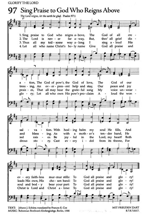 The Celebration Hymnal Songs And Hymns For Worship 97 Sing Praise To