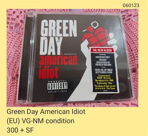 Green Day American Idiot Cd Unsealed On Carousell