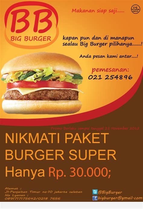 Contoh Brosur Iklan Produk Makanan Coretan