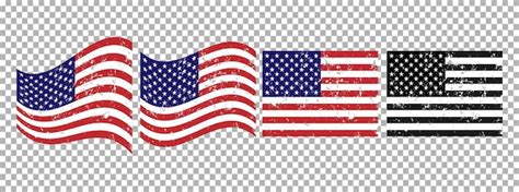 Premium Vector | Usa flag in 4 variations, in different styles ...