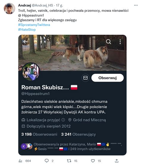 𝓙𝓪𝓻𝓮𝓴 on Twitter Uwaga Proponuję masowe zgłoszenie tego użytkownika