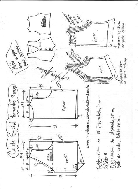 Pin De Shirley Ivonne Em Trajes Marlene Mukai Molde Infantil Molde