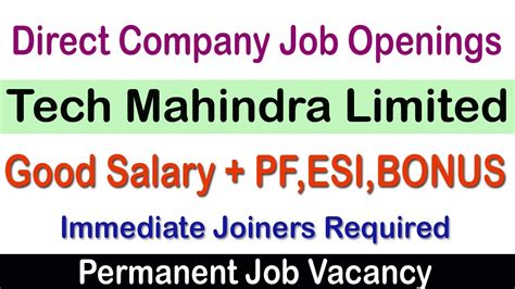 Tech Mahindra Company Job Vacancy Best Mech Jobs 2023 In Chennai