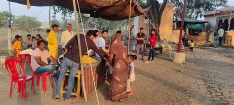 Conclusion Of Akhand Ramayan Reading At Babajis Garden In The Town