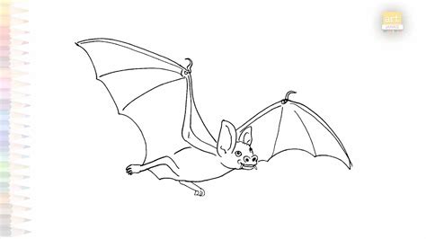 Vampire Bat Easy Drawing Art Tutorial How To Draw Vampire Bat