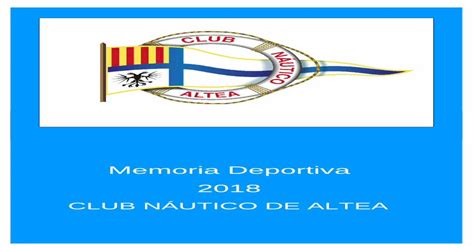 Memoria Deportiva Cn Altea Una De Las Pruebas N Uticas