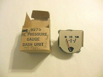 1940 Mercury Oil Pressure Dash Gauge 09A 9273 NOS EBay