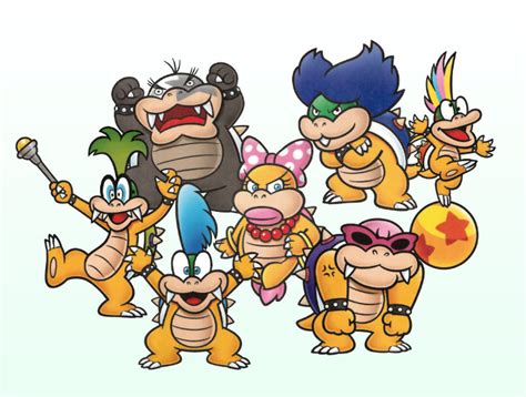 The Koopalings 2d By Pixel9bit On Deviantart