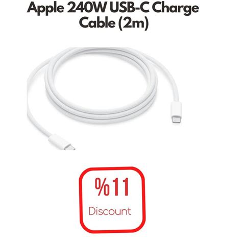 Apple 240w Usb C Charge Cable 2m In 2024