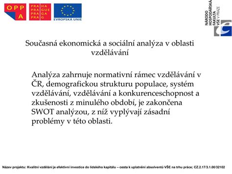 Ppt Esf V R Op Vzd L V N Pro Konkurenceschopnost