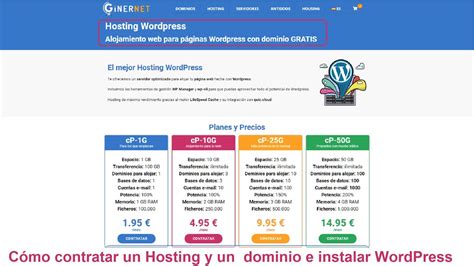 C Mo Contratar Un Hosting Y Un Dominio E Instalar Wordpress Mi