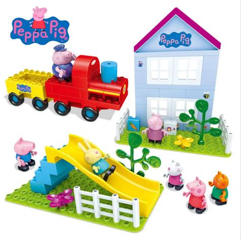 Hot Sale Deluxe Series Genuine Peppa Pig Educational Building Blocks